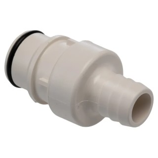 Colder Products Hose Connector 12.7 mm ID Threaded Male Polysulfone Body Grey, 8.6 bar HFC22835