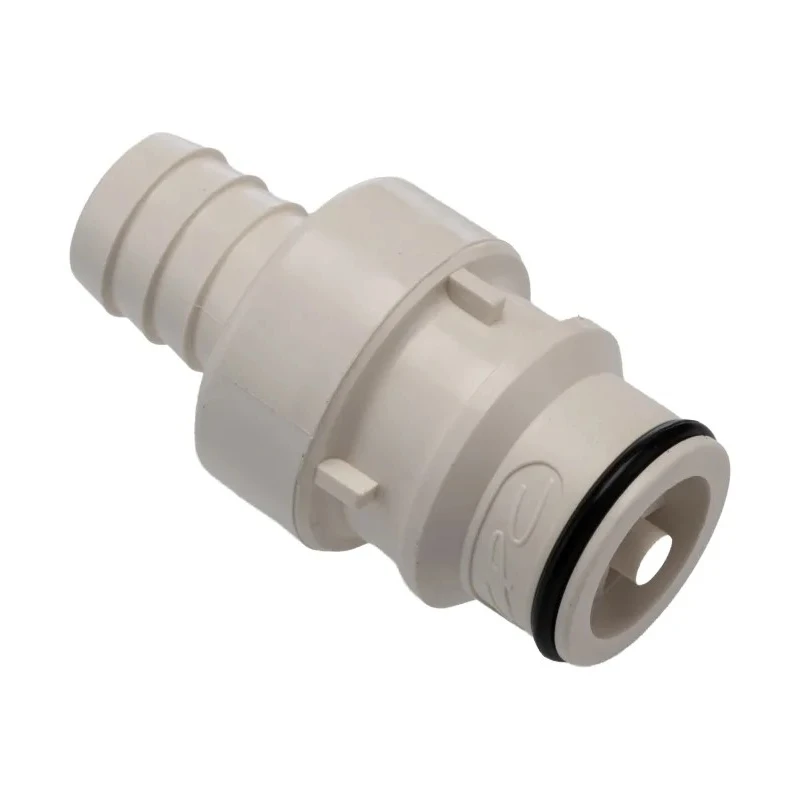 Colder Products Hose Connector 12.7 mm ID Threaded Male Polysulfone Body Grey, 8.6 bar HFC22835