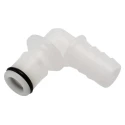 Colder Products Hose Connector 9.53 mm ID Elbow Insert Acetal Body Male Connection Grey 8.3 bar APC23006