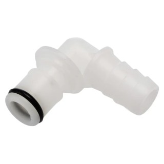 Colder Products Hose Connector 9.53 mm ID Elbow Insert Acetal Body Male Connection Grey 8.3 bar APC23006