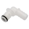 Colder Products Hose Connector 9.53 mm ID Elbow Insert Acetal Body Male Connection Grey 8.3 bar APC23006