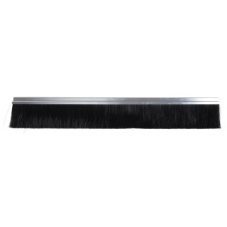 RS PRO Black Aluminium Nylon Brush Strip 115 mm, 180° h-Profile, Aluminium Carrier, Nylon Bristles 326-9987