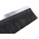 RS PRO Black Aluminium Nylon Brush Strip 115 mm, 180° h-Profile, Aluminium Carrier, Nylon Bristles 326-9987