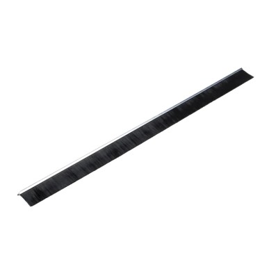 RS PRO Black Nylon Aluminium Brush Strip 50 mm Length, 7.6 mm Width, 58 mm Height, 90° F-Profile 326-9915