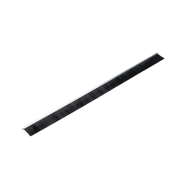 RS PRO Black Nylon Aluminium Brush Strip 50 mm Length, 7.6 mm Width, 58 mm Height, 90° F-Profile 326-9915