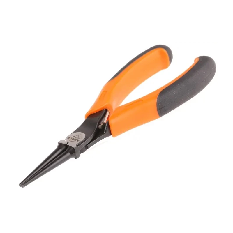 Bahco 4-Piece Round Nose Plier Set, Alloy Steel, Black Finish, 140mm Length, 37mm Jaw Length 2521G-140