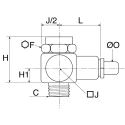 Legris Compact Flow Regulator Threaded G Connection Spain 7011 06 13