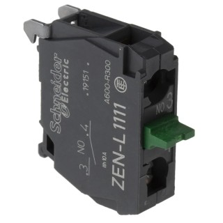Schneider Electric Harmony Series Contact Block 600V, 10A, 1 NO ZENL1111