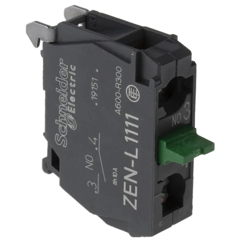 Schneider Electric Harmony Series Contact Block 600V, 10A, 1 NO ZENL1111