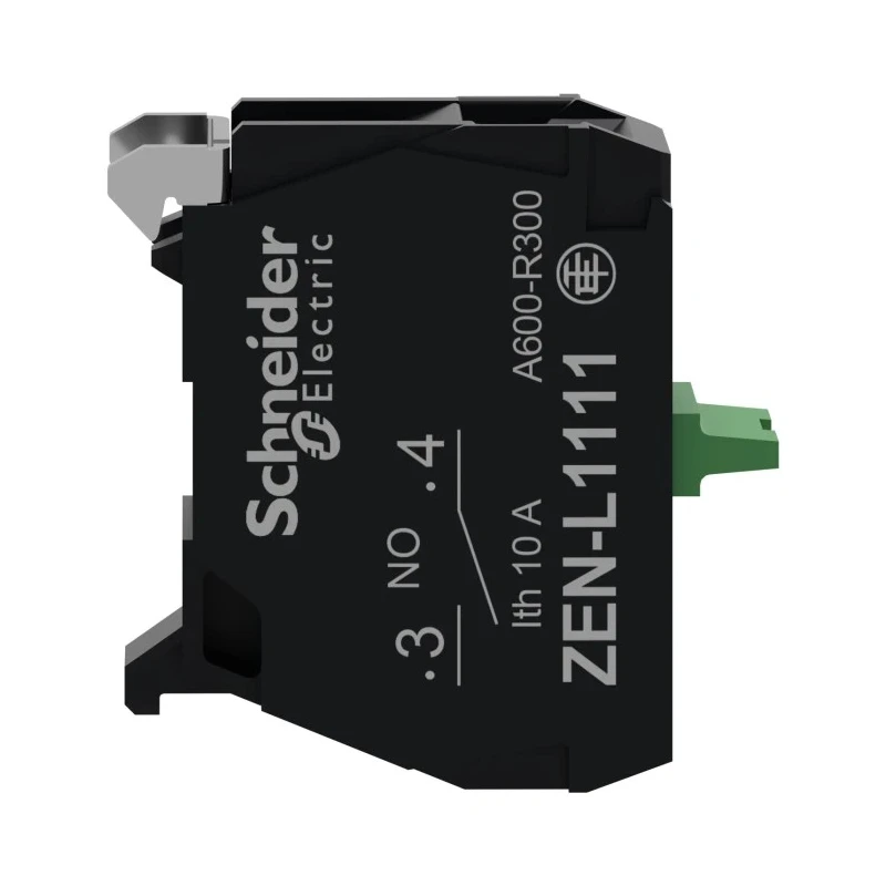 Schneider Electric Harmony Series Contact Block 600V, 10A, 1 NO ZENL1111