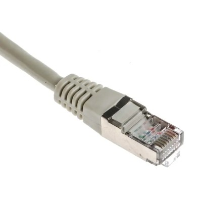 RS PRO Cat5 Ethernet Cable, 10 m, Grey RJ45 Male to RJ45 Male, F/UTP PVC 333-6605