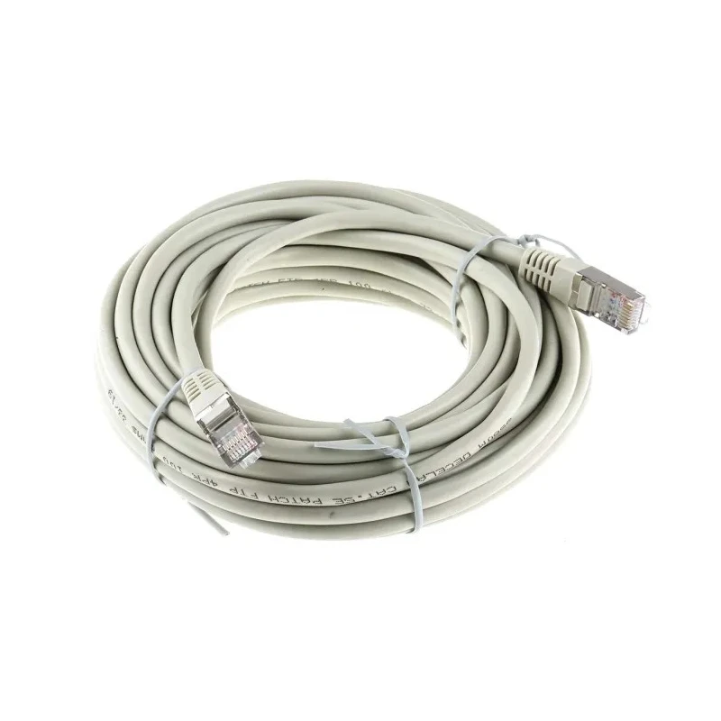 RS PRO Cat5 Ethernet Cable, 10 m, Grey RJ45 Male to RJ45 Male, F/UTP PVC 333-6605