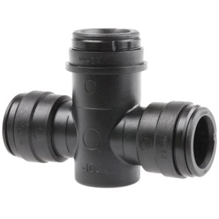 JG Speedfit Plastic Pipe Fitting 90° Push-in Tee PMTT22E
