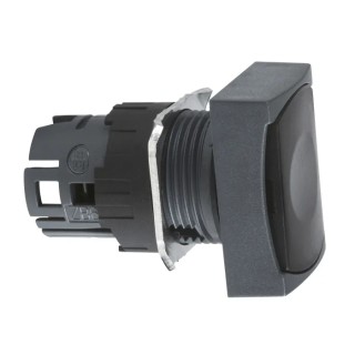Schneider Electric Harmony XB6 Series Black Rectangular Spring Return Push Button Head 16mm Cutout IP65 ZB6DA2