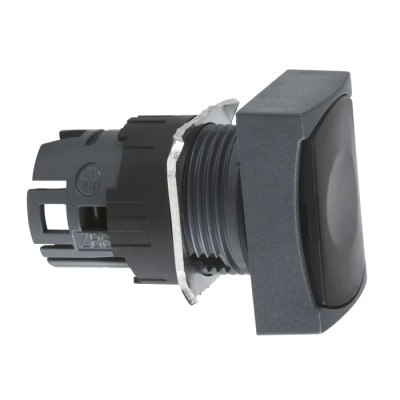 Schneider Electric Harmony XB6 Series Black Rectangular Spring Return Push Button Head 16mm Cutout IP65 ZB6DA2