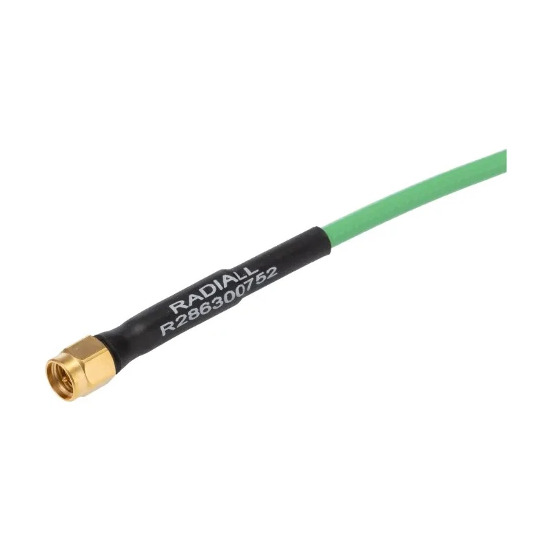 Radiall Coaxial Cable Male SMA to Male SMA 1 m 50 Ω Fluorinated Ethylene Propylene Jacket R286300752