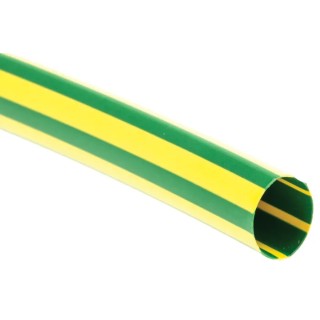 TE Connectivity Heat Shrink Tubing Polyolefin Yellow Green 10mm Sleeve Diameter 1.5m Length 2:1 Ratio DCPT-10/5-45-1.5M