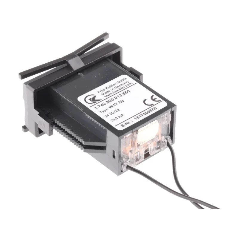 Kubler 7 Digit Analogue Pulse Counter W17.50 Model 1.740.500.013.550, Digit Height 4mm, CE Certified, IP41, Germany