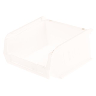 RS PRO Polypropylene Storage Bin 90 mm x 100 mm x 50 mm White 315-1123