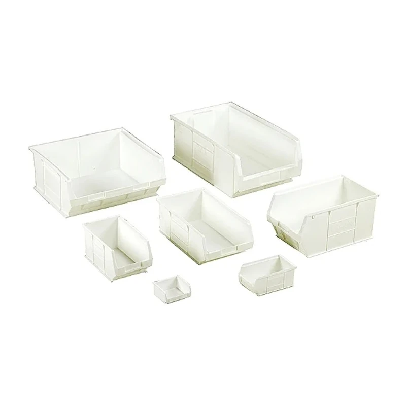 RS PRO Polypropylene Storage Bin 90 mm x 100 mm x 50 mm White 315-1123
