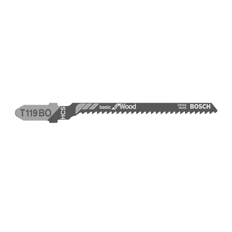 Bosch Jigsaw Blade 13 Teeth Per Inch Wood Cutting 56 mm HCS T119BO 2608637788