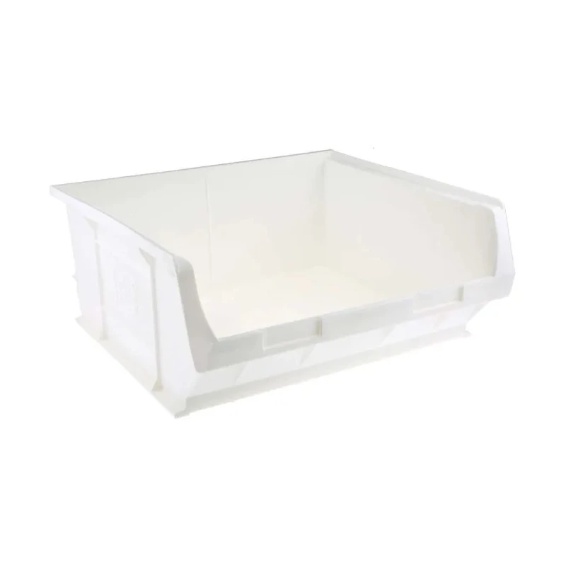 RS PRO Polypropylene Storage Bin, 376 mm x 419 mm x 180 mm, White 315-1189