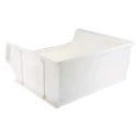 RS PRO Polypropylene Storage Bin, 376 mm x 419 mm x 180 mm, White 315-1189