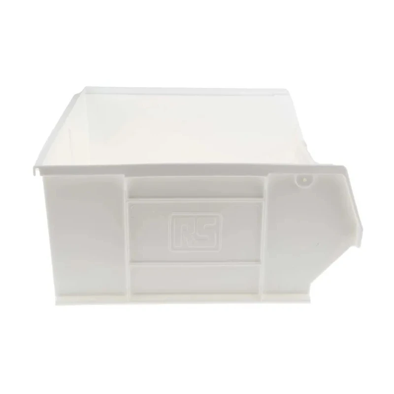 RS PRO Polypropylene Storage Bin, 376 mm x 419 mm x 180 mm, White 315-1189
