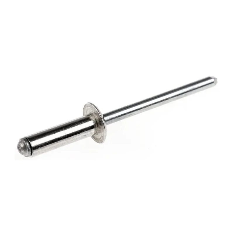 POP Aluminium Blind Rivet, Dome Head, 4.8 mm Diameter, 16.5 mm Length, Steel Mandrel TAPD614BS