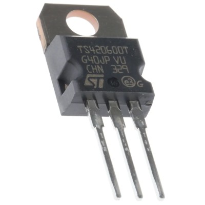 STMicroelectronics Thyristor SCR 600 V 2.5 A 0.2 mA Gate Trigger Current 33 A Surge Current TS420-600T