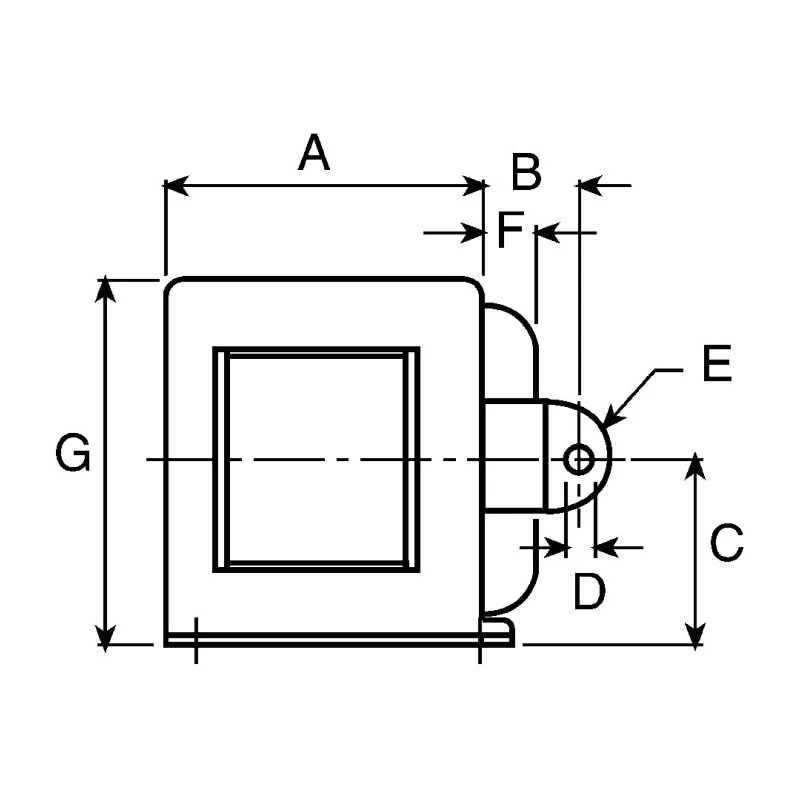 Mechetronics High Performance Pull Type Linear Solenoid 240V AC 9W 41.2x33.8x36.7 mm SD116A99P3