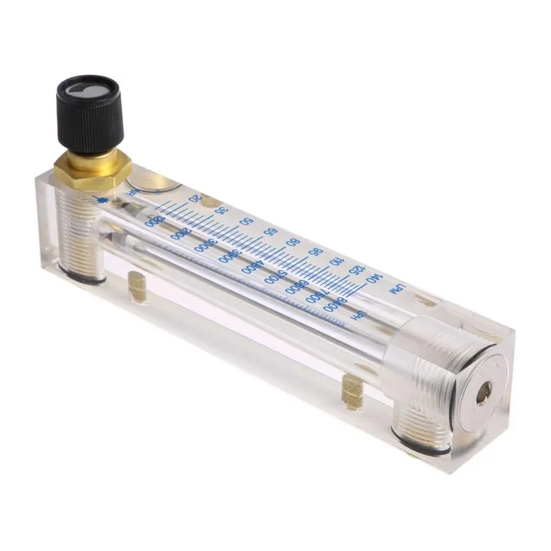 Key Instruments Series Variable Area Flow Meter for Gas, 1/4 in NPT Female Connection, Acrylic Housing, 14L/min to FR4500