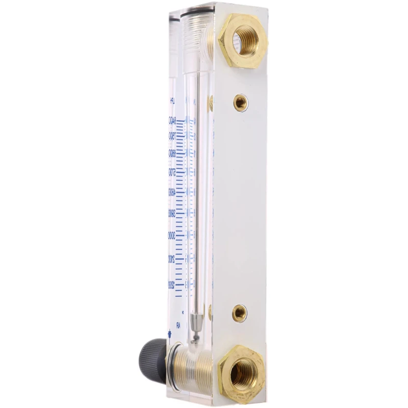 Key Instruments Series Variable Area Flow Meter for Gas, 1/4 in NPT Female Connection, Acrylic Housing, 14L/min to FR4500
