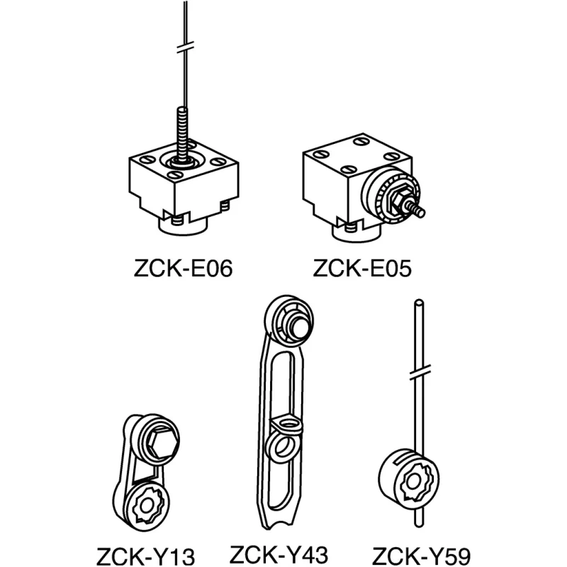 Telemecanique Sensors OsiSense XC Series Limit Switch Lever Accessory for XC Series ZCKY43