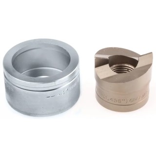 Greenlee Heavy Duty Punch & Die Set, Self-Centering, Circular Hole Size 15.2-64.0 mm, Cutting Capacity 3.5 mm 50069608