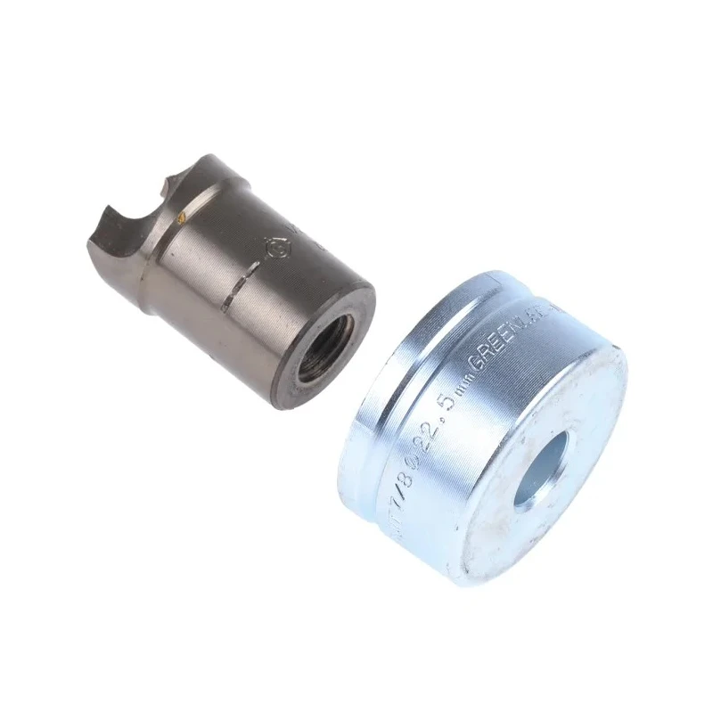 Greenlee Hydraulic 1 Piece Punch & Die Set Circular Hole Size 22.5 mm Cutting Capacity 3.5 mm 50069551