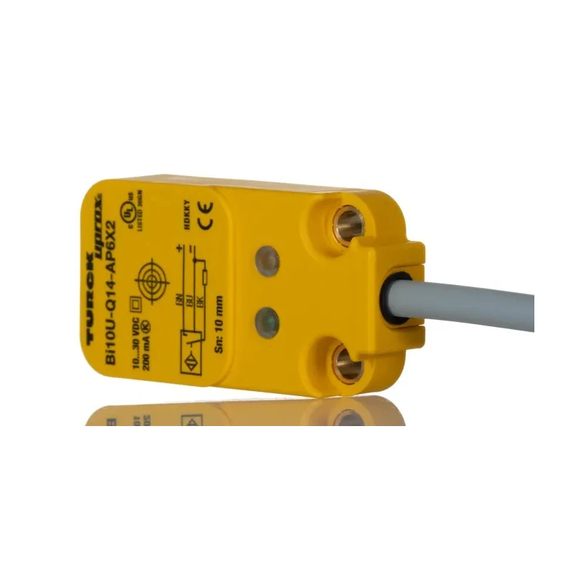 Turck Block Inductive Proximity Sensor PNP Q14 30V 200mA 10 mm Detection Range BI10U-Q14-AP6X2