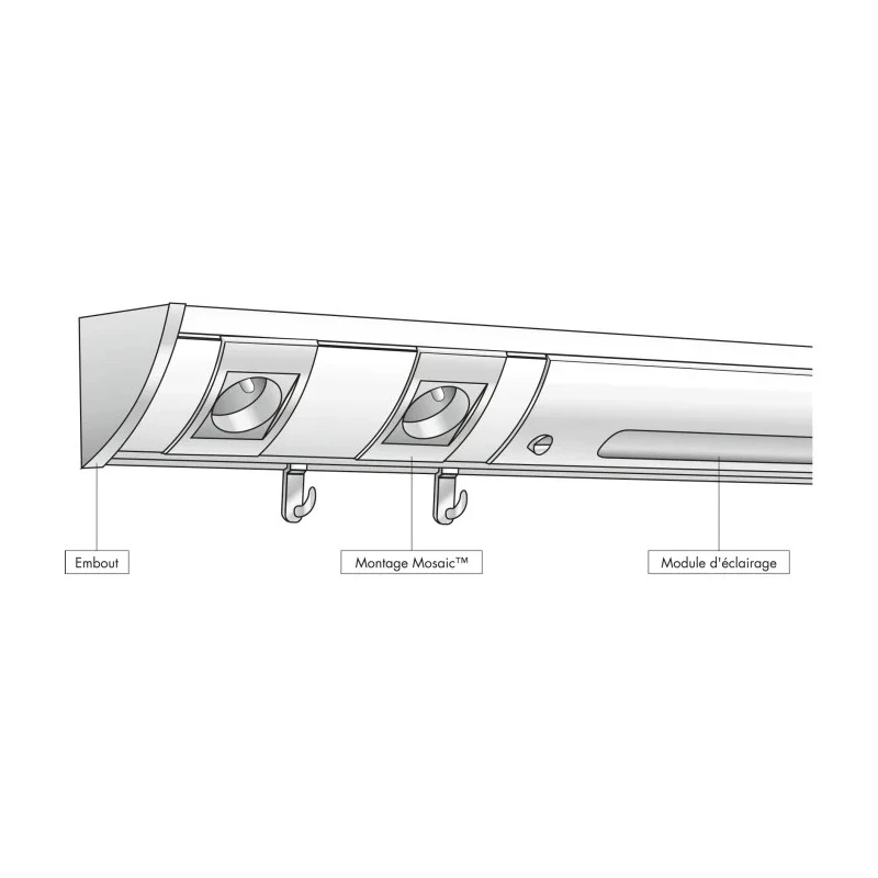 Planet-Wattohm Polyvinyl Chloride Cable Trunking Accessory Keva 45 mm 12239