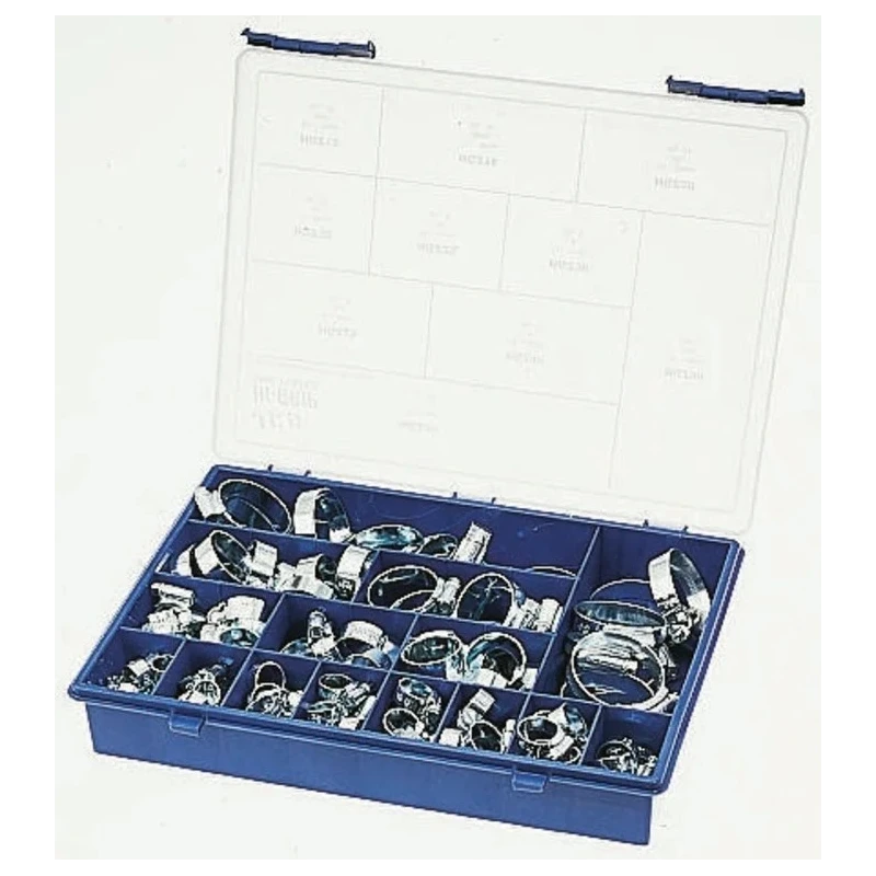 HI-GRIP 135 Piece Stainless Steel Zinc Plated Hose Clip Kit HGZAB1RS