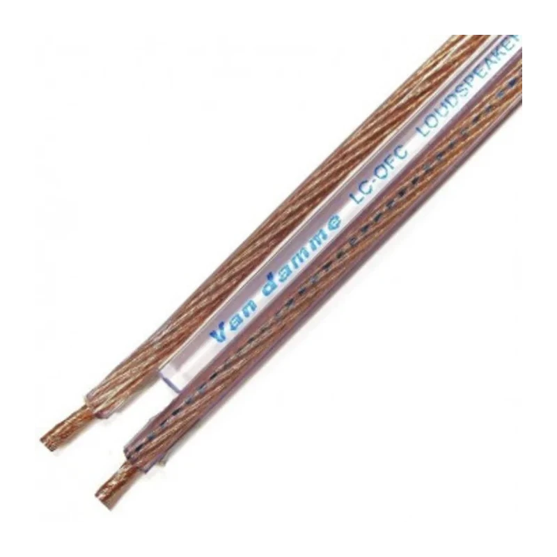 Van Damme 28 UP-LCOFC Hi-Fi Interconnect & Speaker Series 2 Core Audio Cable, Screened, Transparent Jacket, 100m 268-502-000