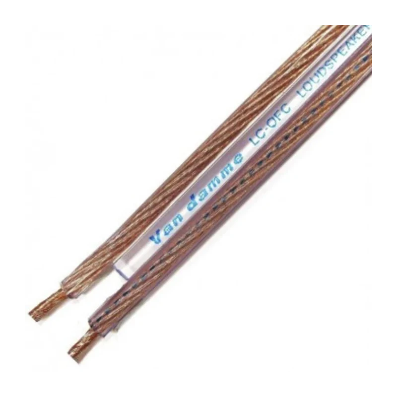 Van Damme 28 UP-LCOFC Hi-Fi Interconnect & Speaker Series 2 Core Audio Cable, Screened, Transparent Jacket, 100m 268-502-000