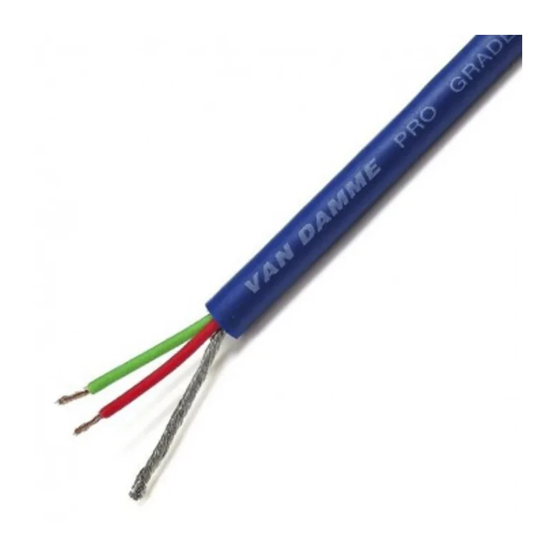 Van Damme classic pro-patch Series 2 Core Screened Audio Cable 4.85 mm OD, 100 m Length, 250V, Polyethylene 268-007-060