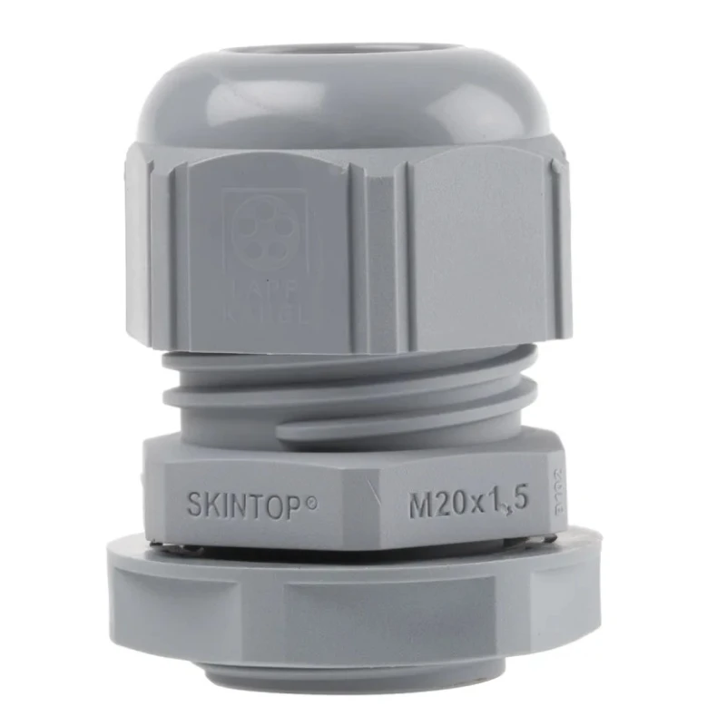 Lapp SKINTOP Series 100 Polyamide Cable Gland with Locknut M20 Thread Size 13mm Cable Diameter 53111020+53119020