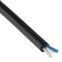 Van Damme Audio Cable Classic 1 Pair Series 2 Core, 0.2 mm CSA Screened, 3.5 mm OD, 100 m, Black 268-001-000