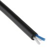 Van Damme Audio Cable Classic 1 Pair Series 2 Core, 0.2 mm CSA Screened, 3.5 mm OD, 100 m, Black 268-001-000