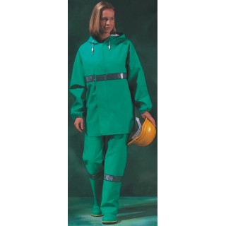 Skytec Chemical Resistant Jacket Chemsol Plus Series Green XL EPVC Outer Material Flame Retardant Water CCCPJ/008000/GN4