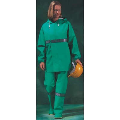 Skytec Chemical Resistant Jacket Chemsol Plus Series Green XL EPVC Outer Material Flame Retardant Water CCCPJ/008000/GN4