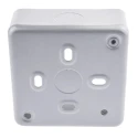 MK Electric Metal Clad Silver Matt Aluminium Back Box, Surface Mount, 1 Gang, 86mm x 86mm x 38mm K8891 ALM