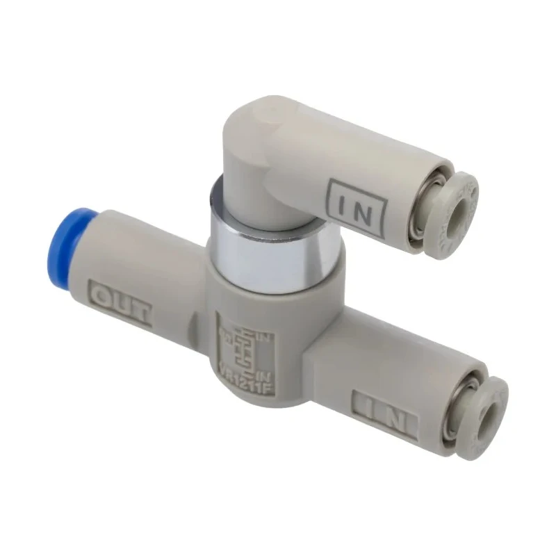 SMC Pneumatic Shuttle Valve VM Series 120 L/min AND Logic Function, 1 Mpa Max Operating Pressure VR1211F-04