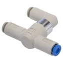 SMC Pneumatic Shuttle Valve VM Series 120 L/min AND Logic Function, 1 Mpa Max Operating Pressure VR1211F-04